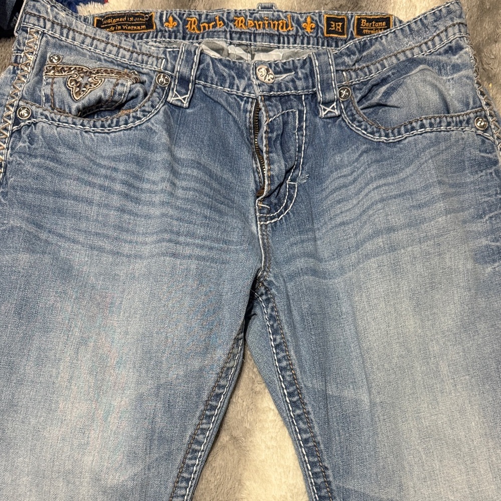 Rock Revival Light Blue straight Jeans